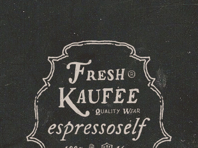 Quality Wear fresh kaufee handtype layout swash texture vintage