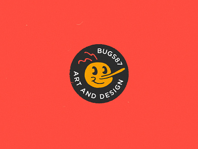 Bugs87—George badge bug design illustration logo