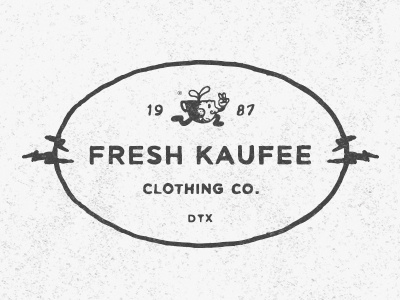 Kaufee Joe branding coffee hand type illos logo simple