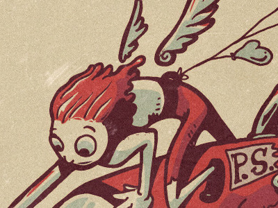 Cupid: The Victim's Interlude bombs coffee coverart cupid illustration love music vector