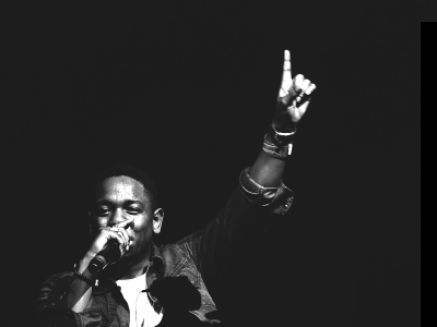 Kendrick Lammar austin black and white concert photography sxsw