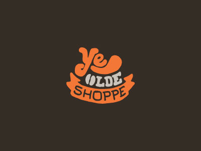 Ye Olde Shoppe 2 coffee letters vector