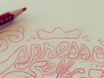 espressoself hand lettering illustration words