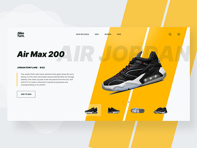 Nike Online Store Concept app branding clean design ecommerce graphic design landing page minimal nike saas shoes shop simple store ui ux web website