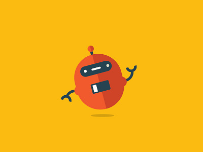 Beep Boop! bright cute fun graphic robot vector