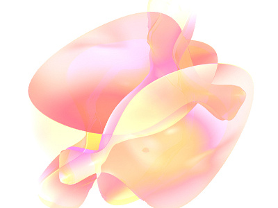 Pink Forms 3d form graphic pink smooth soft