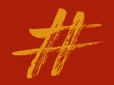 Hashtag fun hashtag ink practice type typography