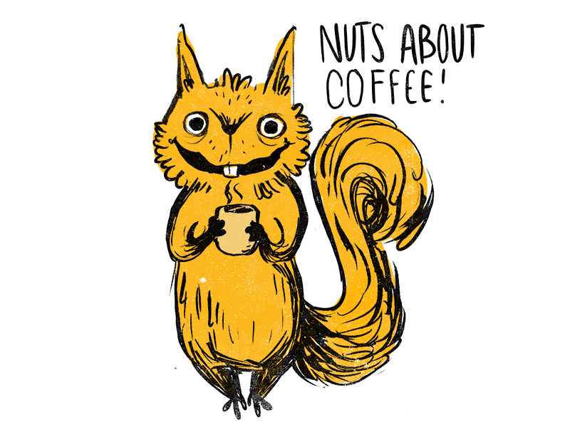 Nuts About Coffee by Holly Chisholm on Dribbble