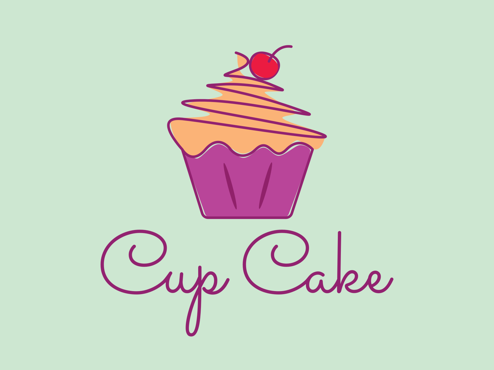 Daily Logo | Cup Cake Logo by UNONEW | CREATIONS on Dribbble