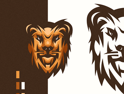 Lion Mascot animal animal art design detailed drawing esports esports logo highlights illustration mascot character