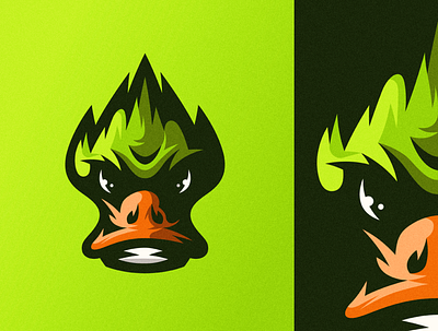 Angry Duck Mascot animal animal art design detailed drawing esports logo illustration logo mascot character vector