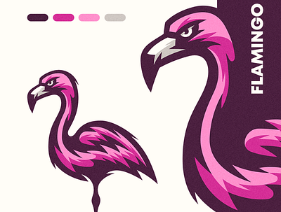 Flamingo Illustration animal art detailed drawing flamingo illustration vector