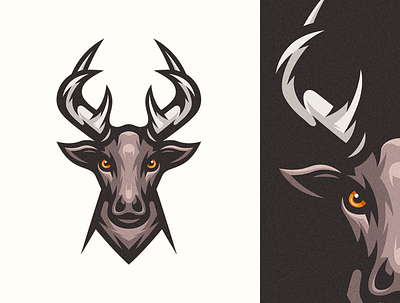 Deer Mascot Logo animal art deer design detailed drawing esports logo illustration logo vector