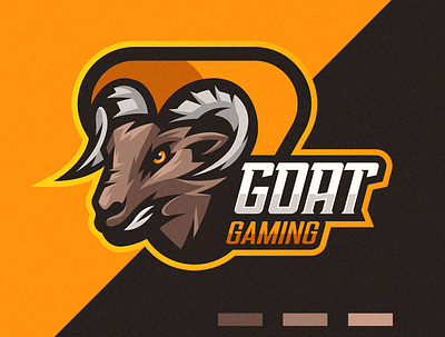 Goat Gaming Logo animal art design detailed esports logo goat illustration logo mascot mascot logo mascota ram