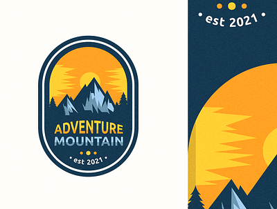 Adventure Mountain Logo adventure design detailed drawing illustration logo mountain vector