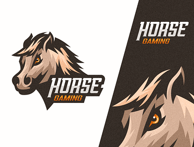 Horse Gaming Logo design detailed drawing esports esports logo gaming horse horses illustration logo vector