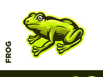 Frog Illustration design detailed drawing frog frogs illustration logo vector