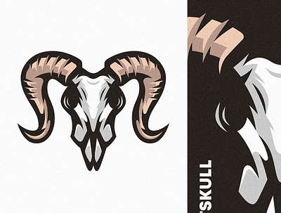 Goat Skull Illustration branding design detailed drawing esports logo goat goatskull illustration logo mascot mascota skull ui vector