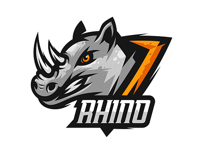 Rhino E-Sports Logo design detailed drawing esports esports logo illustration logo rhino rhino logo rhinos vector