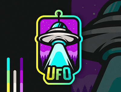 UFO Spaceship Logo Design aliens logo space spacecraft spaceship ufo ufos