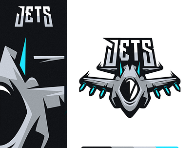 Fighter Jet Mascot Logo aircraft design detailed drawing esports logo fighter jet logo plane vector