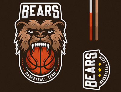 Bear Basketball Sports Logo basketball bear bear basketball logo design detailed drawing esports logo illustration logo sport logo sports logo vector