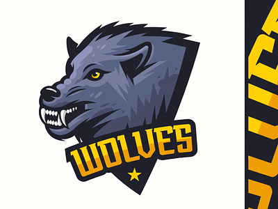 Angry Wolf E-Sports Logo