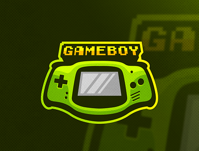 GameBoy Logo design detailed drawing esports logo gameboy gamepad illustration logo vector