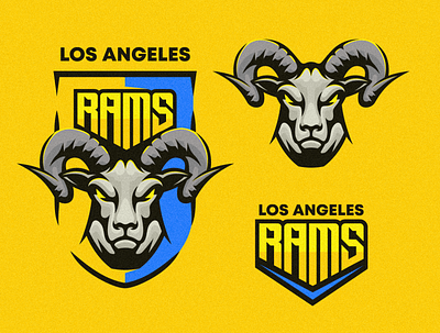 LA Rams Logo Concept design los angeles mascot rams sports sports logo