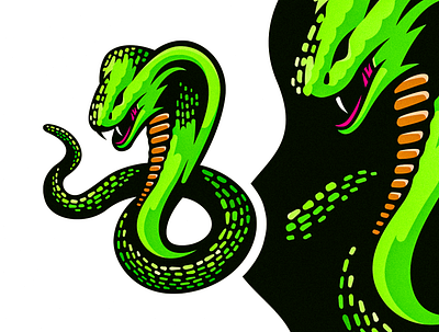 Cobra Vector Illustration cobra design detailed drawing illustration logo vector