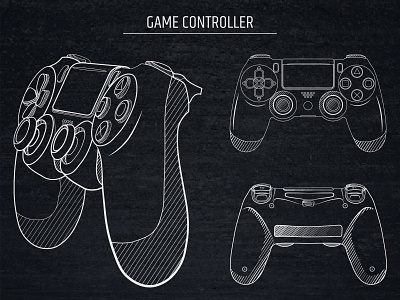 Game Controller Technical illustration