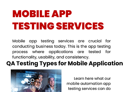 Mobile App Testing Services