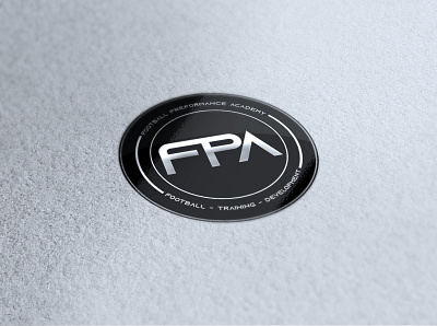 FPA Logo branding design football gym logo logo logotype
