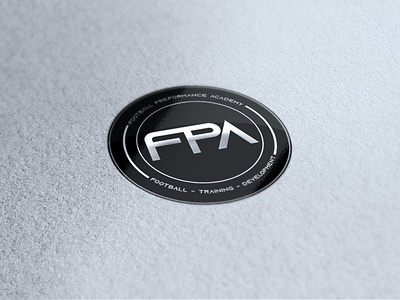 FPA Logo branding design football gym logo logo logotype