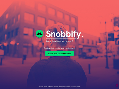 Snobbify front end development ui web webdesign