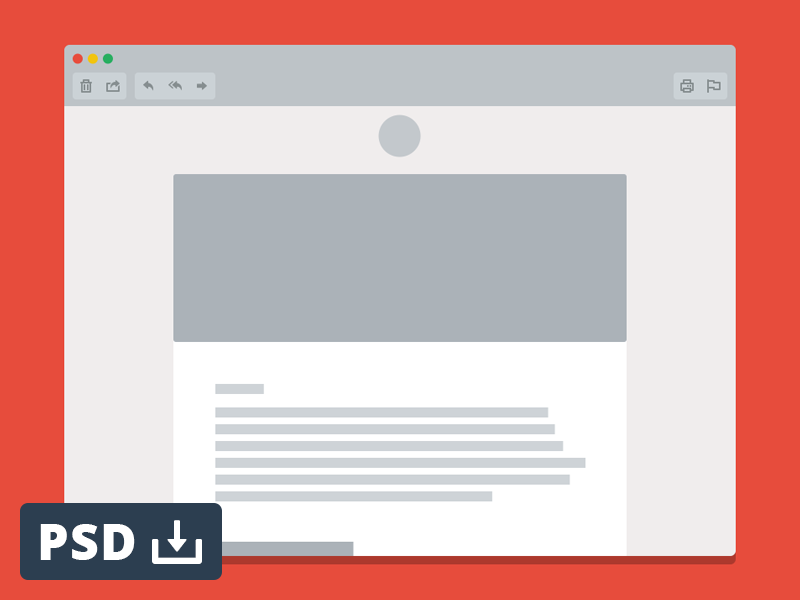 Download Email Window Mockup by Matt Hall on Dribbble
