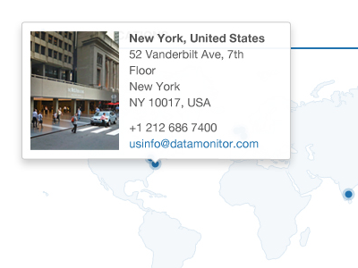 Office Map Popover blue contact map popover ui ux