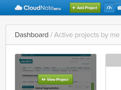 Cloudnote app cloudnote dashboard design feedback ui web app