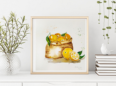 Oranges food illustration fooddrawing illustration painting sketch watercolor watercolour