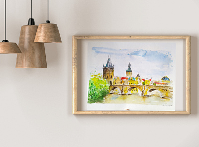 Prague czech czechia czechrepublic illustration painting prague travel travelsketch watercolor watercolour