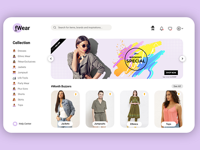 FashionWear Website - Design Concept