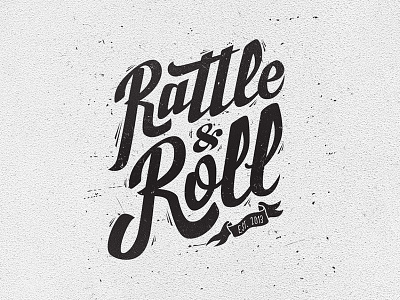 Rattle And Roll Logo custom foosball logo rattle and roll type