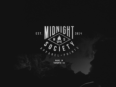 Midnight Society apparel clothing logo midnight midnight society prints society t shirts toronto vintage