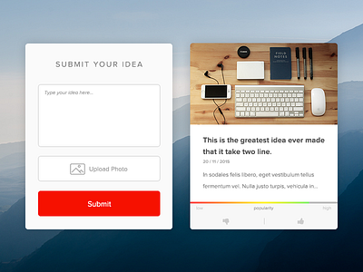 ScribbleLive custom Pinboard card design community content marketing form pinboard polls ranking scribblelive ugc uiux voting