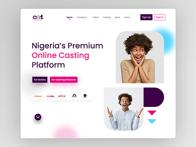 CAST Landing page concept