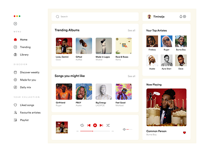 Music Player Web App