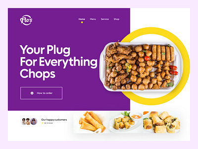Food Brand website design design food graphic design landingpage ui uiux website