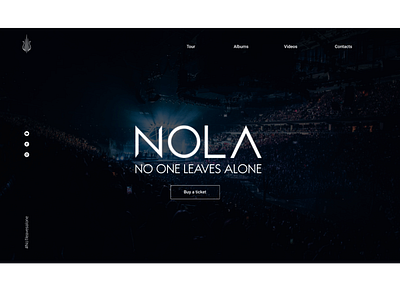 Music band site design design desktop music musician rock ui ux web webdesign