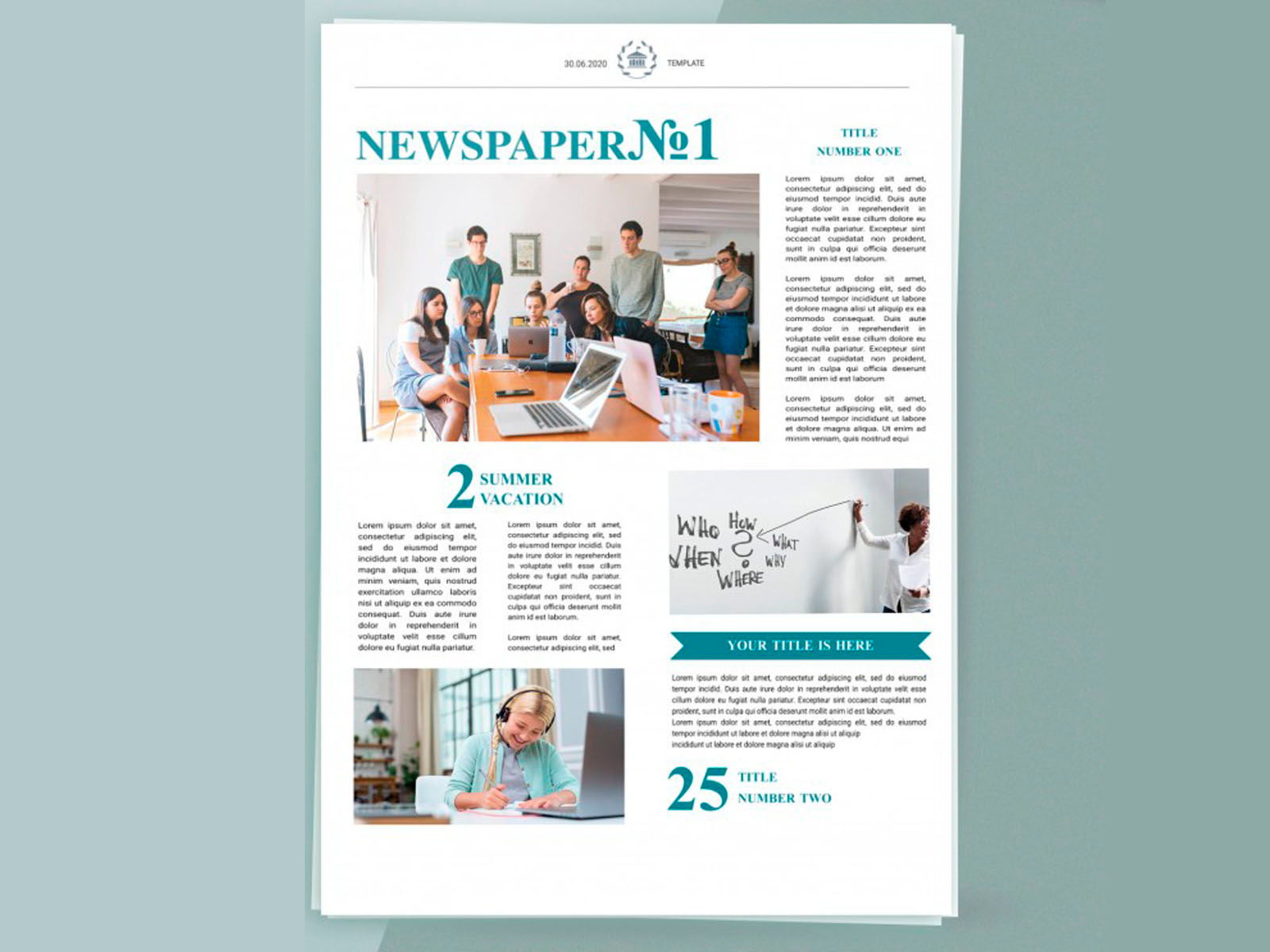 Editable Newspaper Free Google Docs Template By Free Google Docs Templates On Dribbble