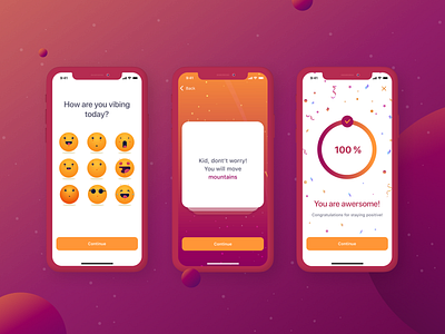 Vibe App design app emoji game ui ios app kids app social network space uiux vibes